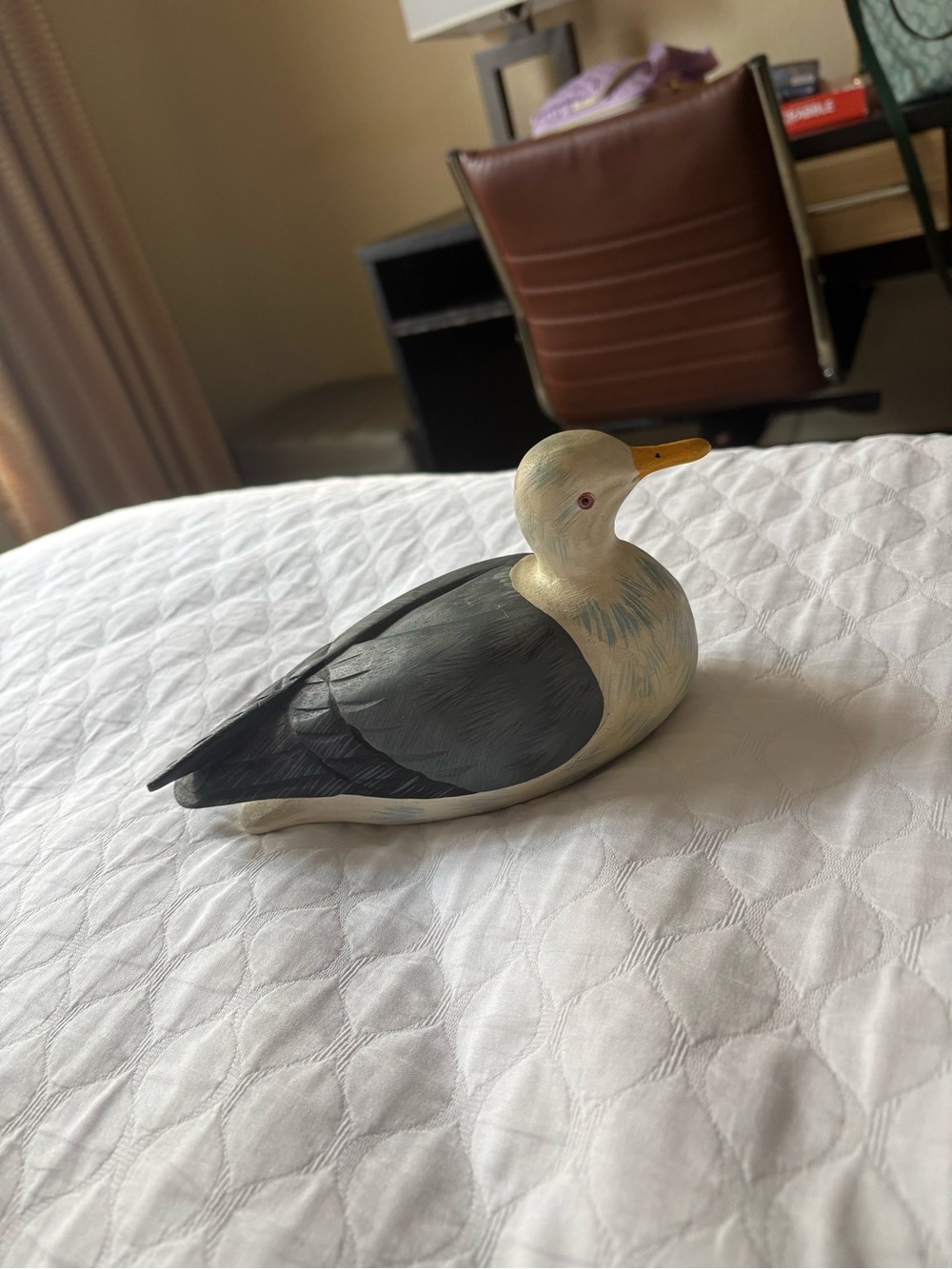 Decorative Gray & White seagull Figurine